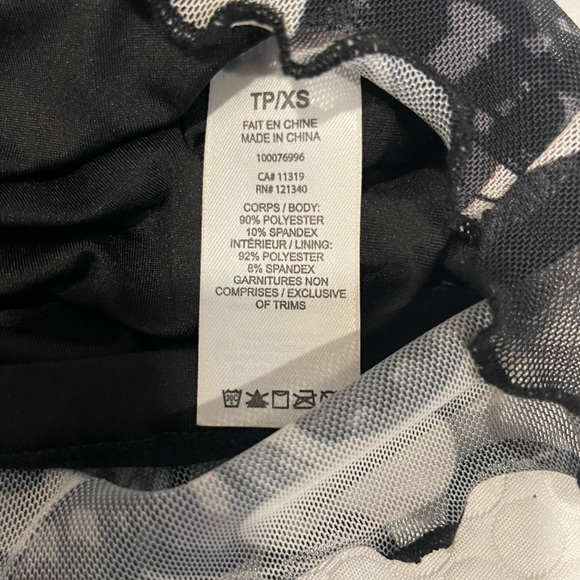 GARAGE. Sz XS. Gray/Black Spaghetti Strap form fitting dress. - Picture 13 of 13